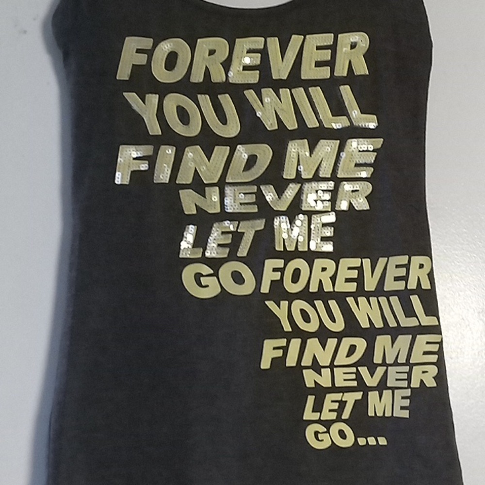 Women's stretchy gray top sleeveless tshirt size xs